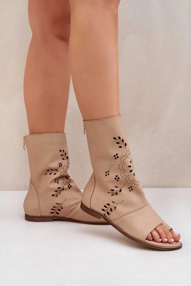 Lewski Shoes Išskirtinio dizaino natūralios odos basutės su aulu
