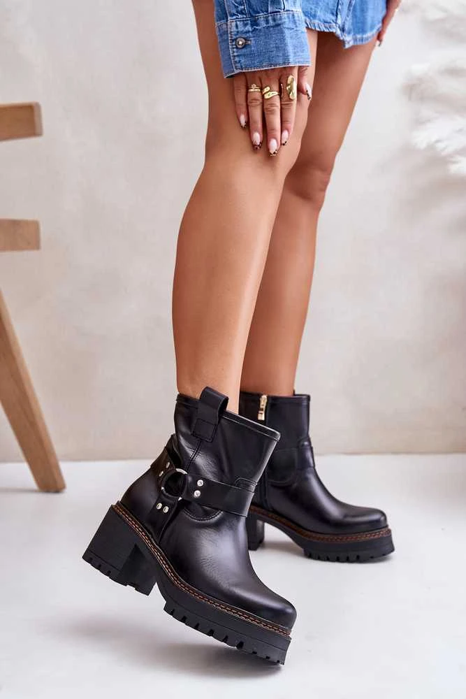 Lewski Shoes Moteriški odiniai batai su užtrauktuku