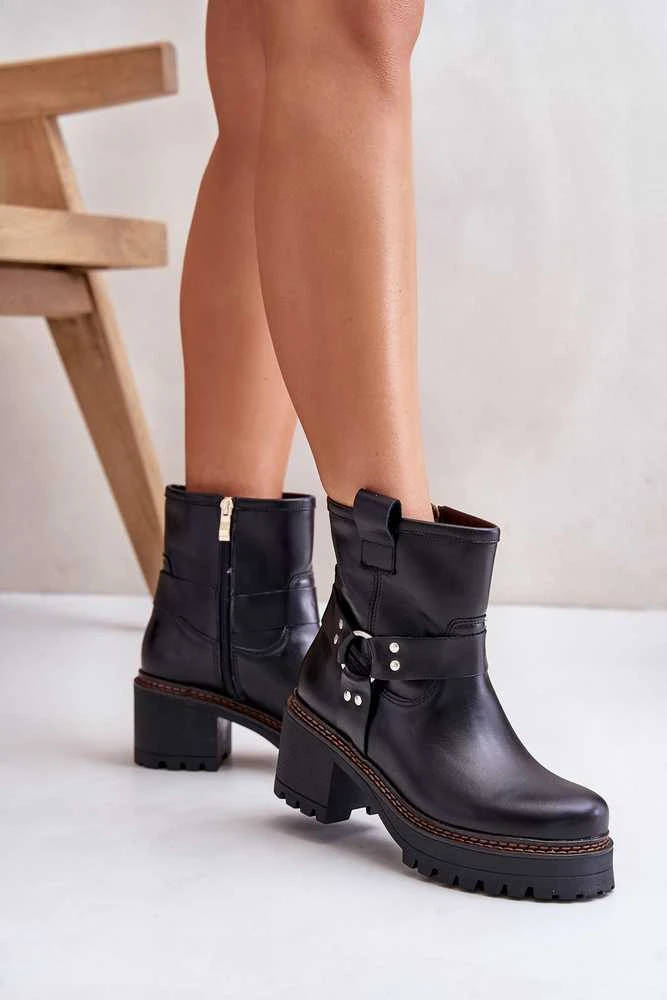 Lewski Shoes Moteriški odiniai batai su užtrauktuku