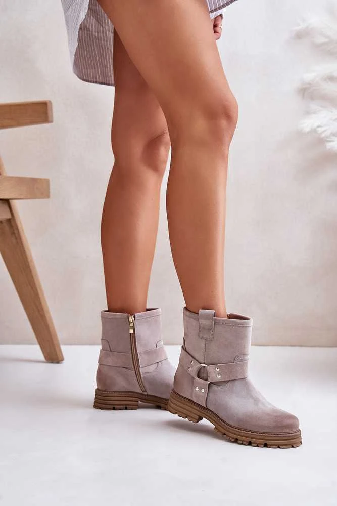 Lewski Shoes Moteriški zomšiniai natūralios odos batai