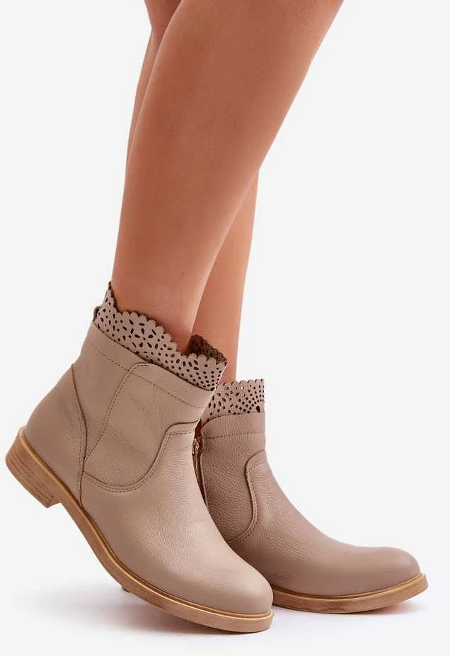 Lewski Shoes Žemi moteriški batai plokščiu kulnu