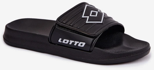 Lotto Unisex Juodos baseino stiliaus šlepetės