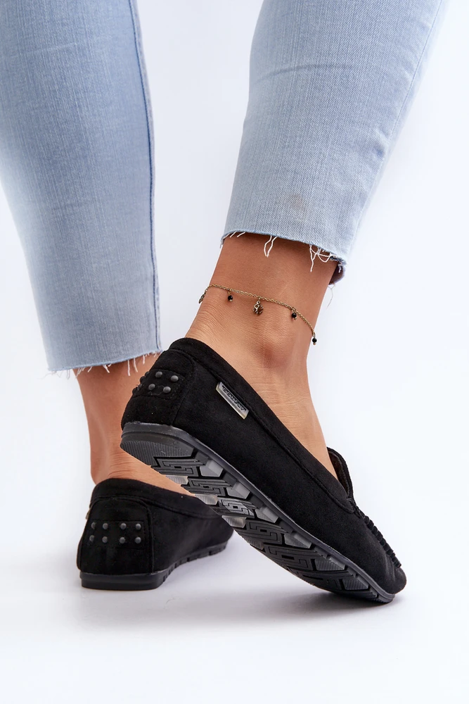Marka Niezdefiniowana Klasikiniai moteriški patogūs zomšiniai mokasinai