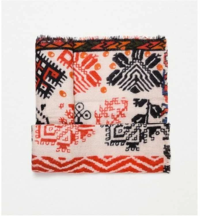 Eu Sandelis Moteriškas raštuotas šalikas SHAWL17