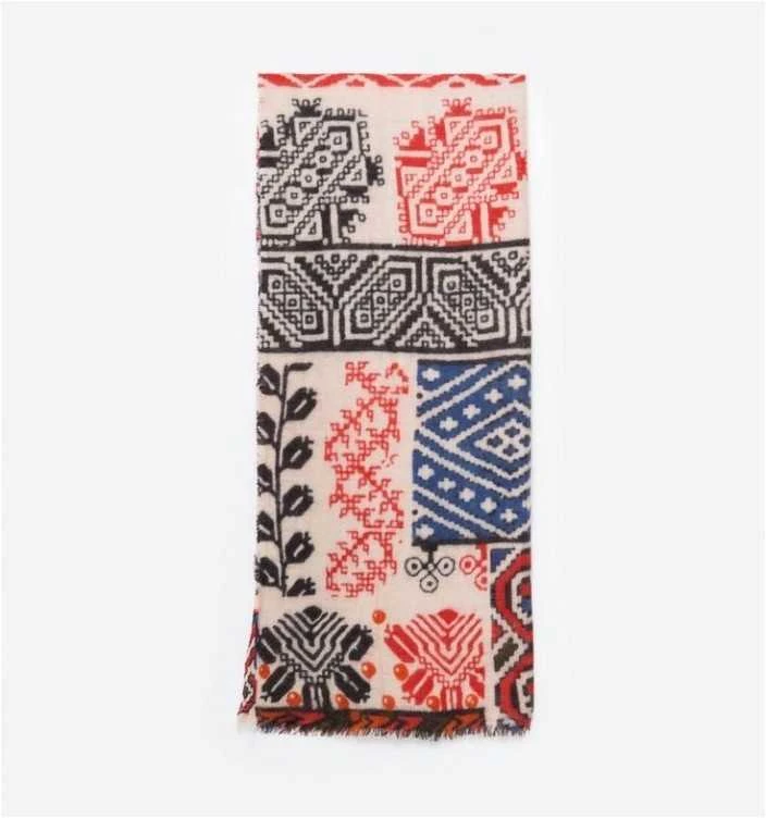 Eu Sandelis Moteriškas raštuotas šalikas SHAWL17