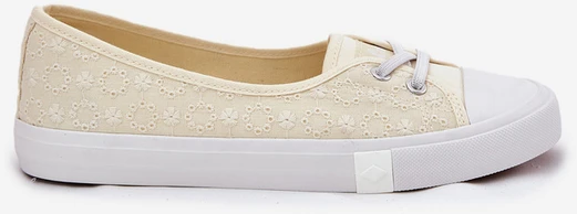 Moteriški sportbačiai su siuvinėjimu Lee Cooper Lcw-25-31-3445l rusvai gelsvas