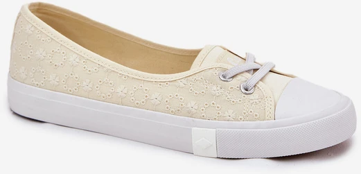 Moteriški sportbačiai su siuvinėjimu Lee Cooper Lcw-25-31-3445l rusvai gelsvas