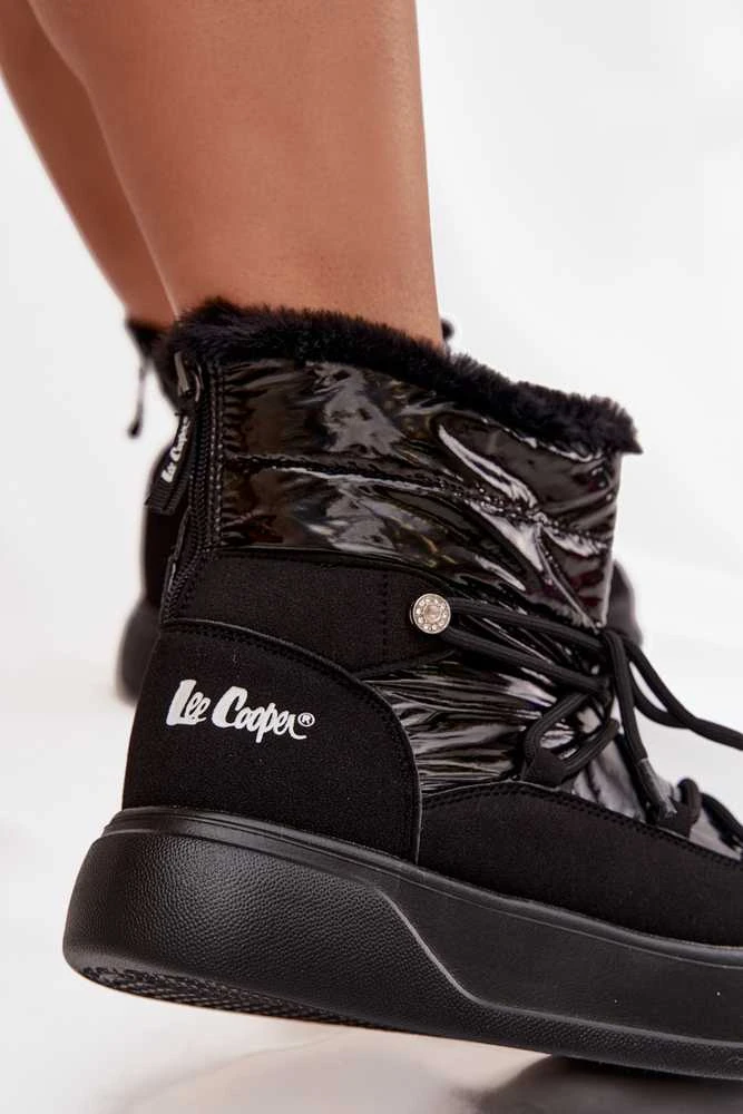 Moteriški žieminiai batai ant žemos platformos Lee Cooper