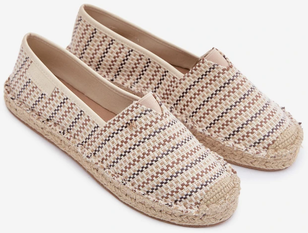 Moteriškos kokybiškos smėlio spalvos espadrilės Wrangler