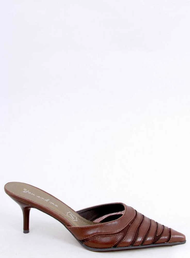 Obuwie Damskie Klapki eleganckie 5129-53 Marron