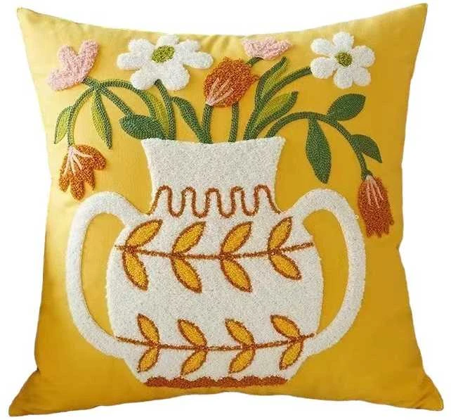 Eu Sandelis Pagalvės užvalkalas 45 x 45 cm ąsotis su gėlėmis BOUQUET POD146