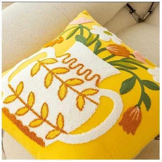 Eu Sandelis Pagalvės užvalkalas 45 x 45 cm ąsotis su gėlėmis BOUQUET POD146