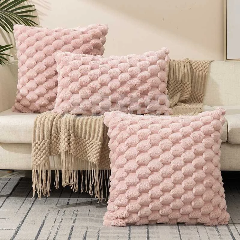 Eu Sandelis Pagalvės užvalkalas 45 x 45 cm pūkuotas GEOMETRIC 3D POD152