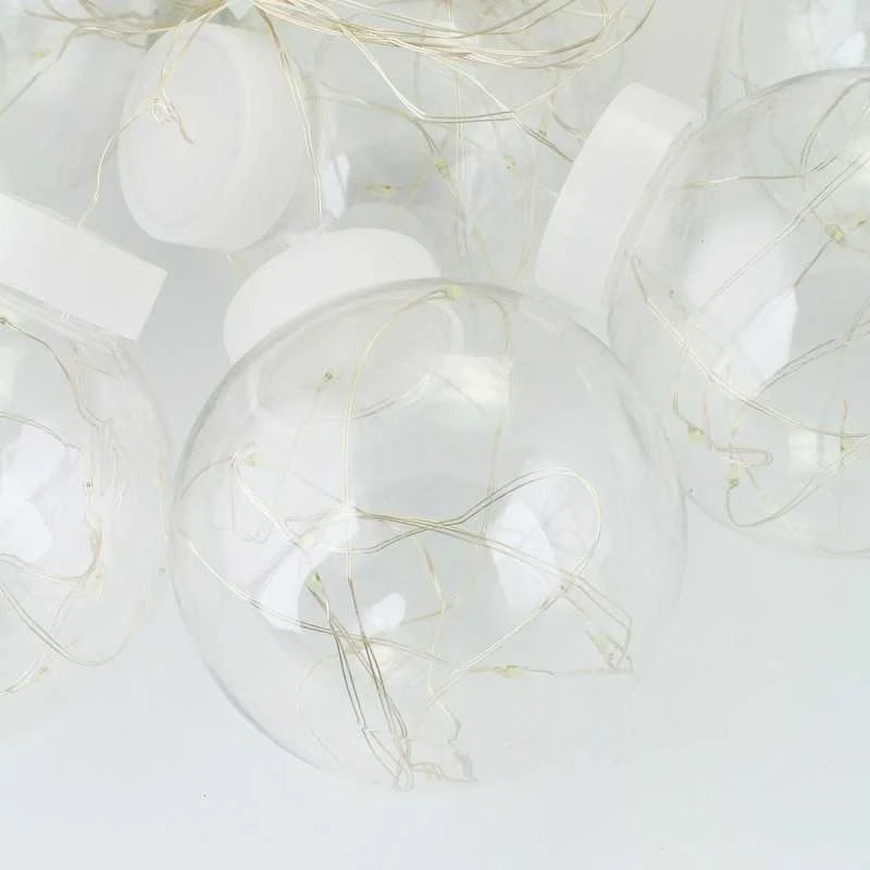 Pakabinama LED burbulinė girlianda, šaltai balta 2.5 m WSI-1007W