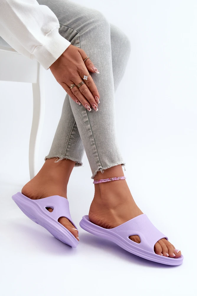 PH2 Klasikinės violetinės moteriškos šlepetės
