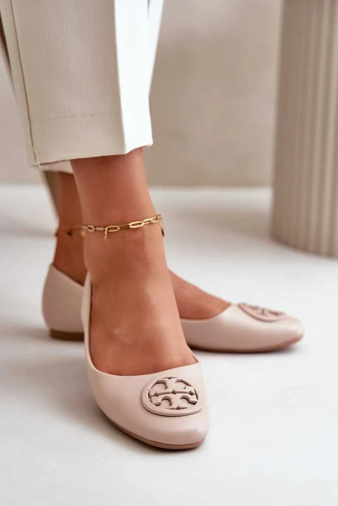 Ps1 Moteriški elegantiški smėliniai bateliai
