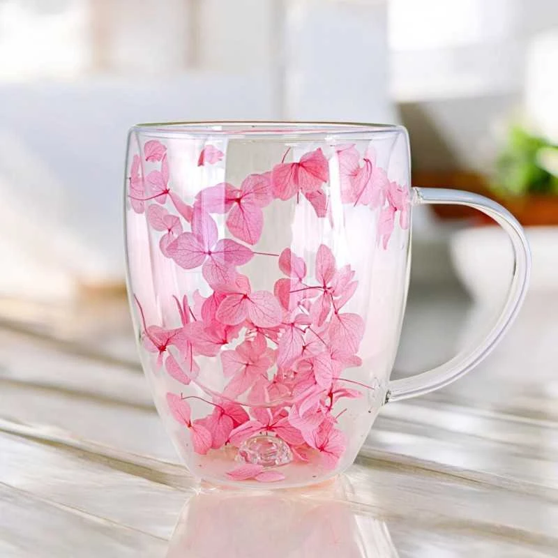 Eu Sandelis Puodelis su rožinėmis hortenzijomis viduje 300 ml 1 vnt. SZK77