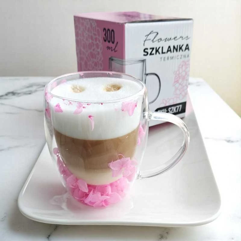 Eu Sandelis Puodelis su rožinėmis hortenzijomis viduje 300 ml 1 vnt. SZK77