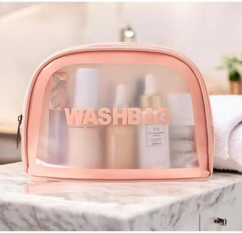 Ecarla Washbag sulankstomas kosmetikos krepšys Rožinė