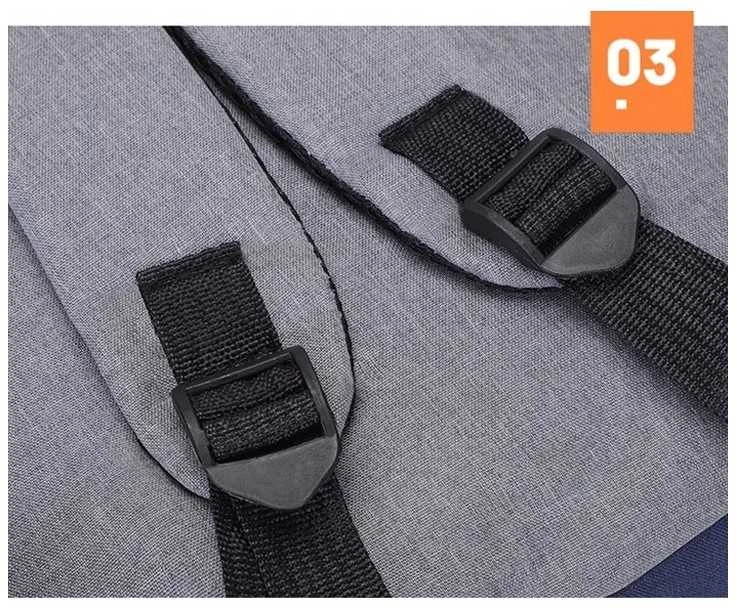 Eu Sandelis Sportinė kuprinė su USB pilka PL150WZ2
