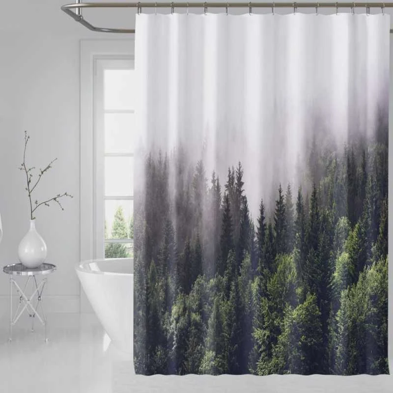 Eu Sandelis Stilinga dušo užuolaida, atspari vandeniui 200X180 cm ZPR20