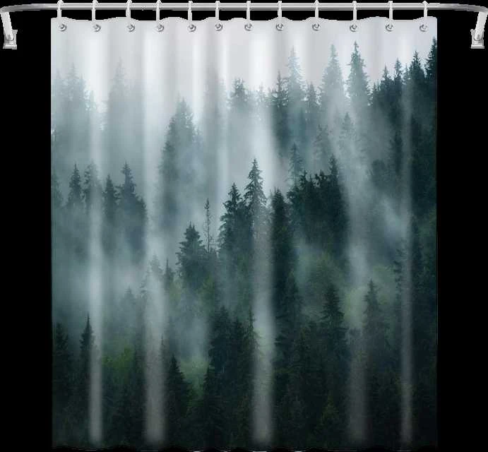 Eu Sandelis Stilinga dušo užuolaida, atspari vandeniui 200X180 cm ZPR21