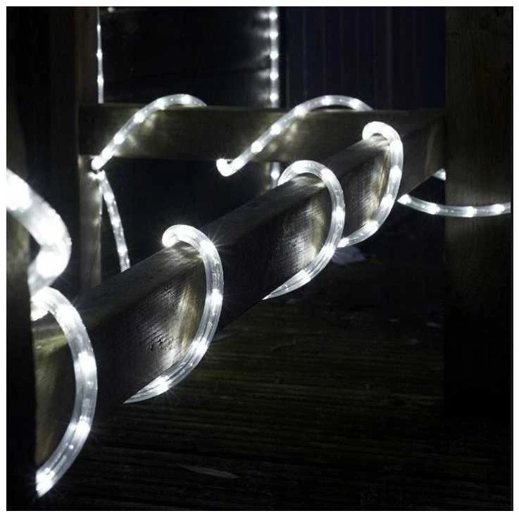 Eu Sandelis Šviečianti lanksti LED girlianda, lauko girlianda 18,5 m COLD Baltas LAMP30B