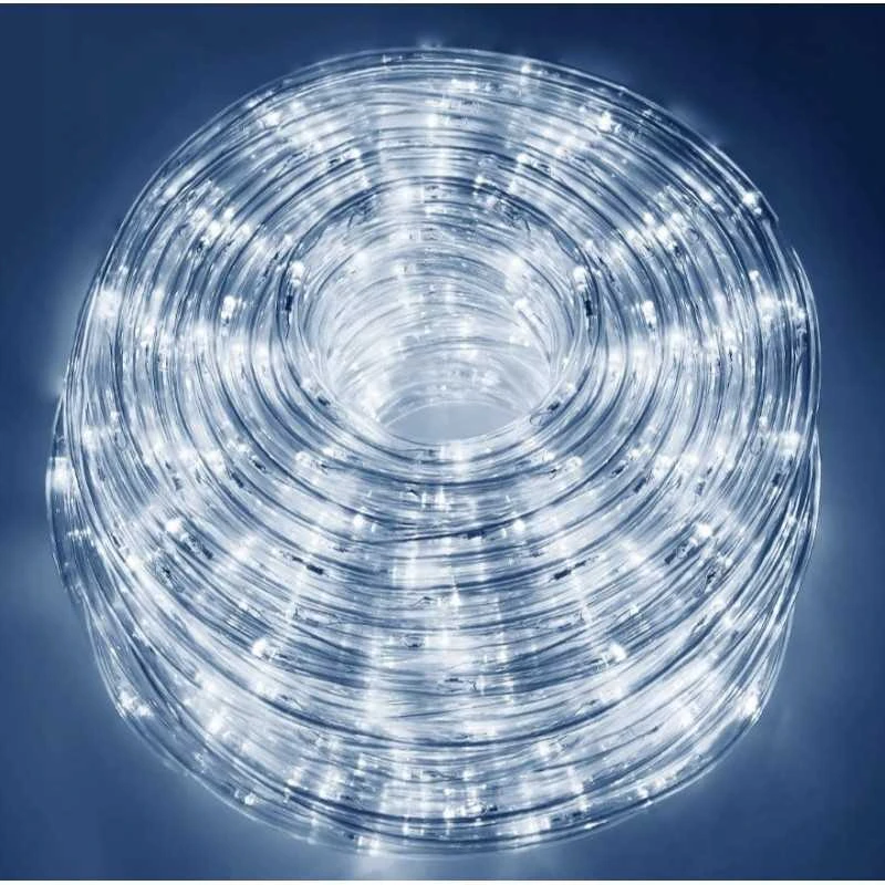 Eu Sandelis Šviečianti lanksti LED girlianda, lauko girlianda 18,5 m COLD Baltas LAMP30B