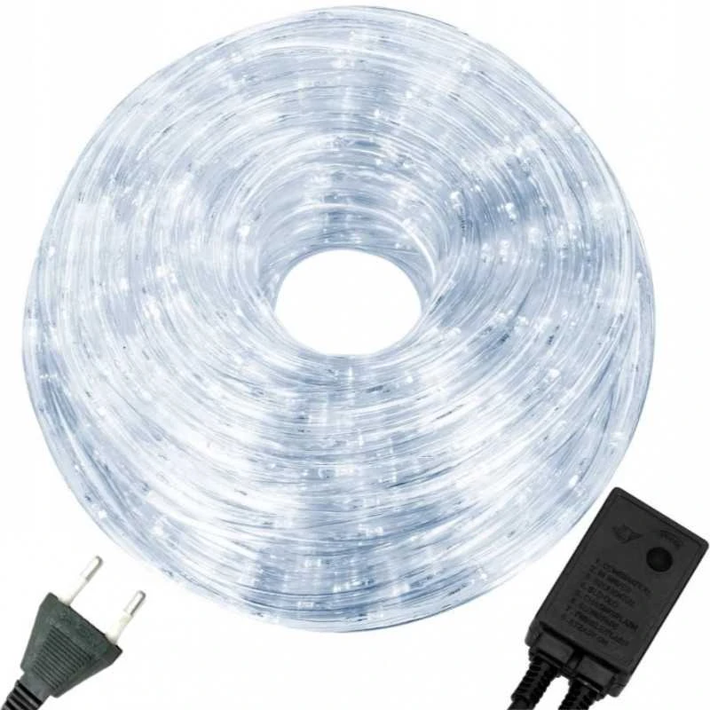 Eu Sandelis Šviečianti lanksti LED girlianda, lauko girlianda 18,5 m COLD Baltas LAMP30B