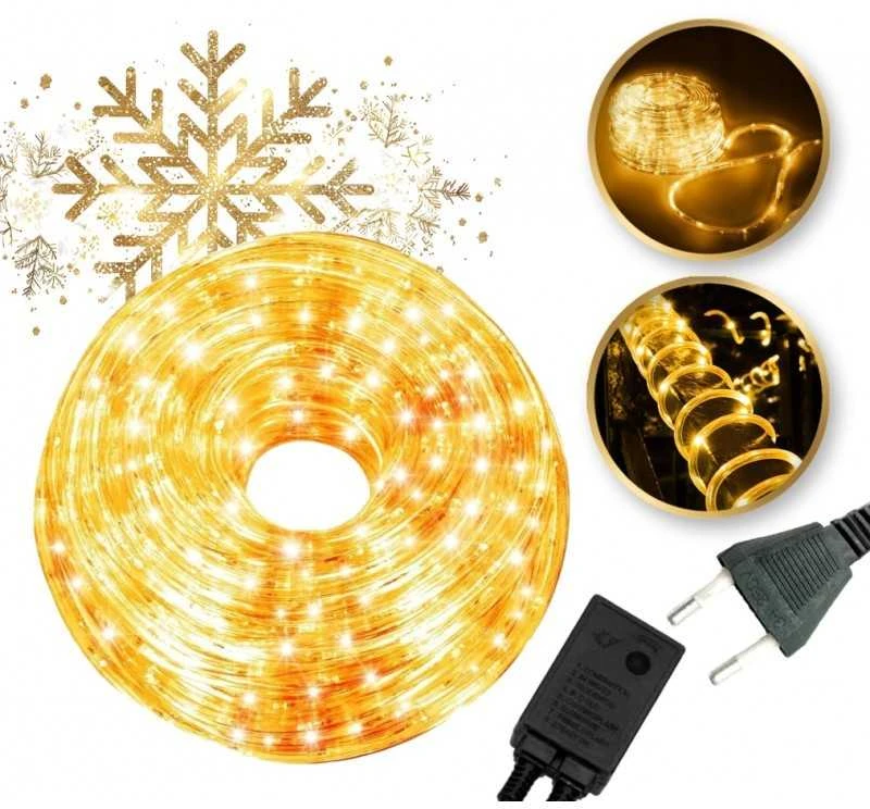 Eu Sandelis Šviečianti lanksti LED girlianda, lauko girlianda 8,5 m WARM Baltas LAMP29CB