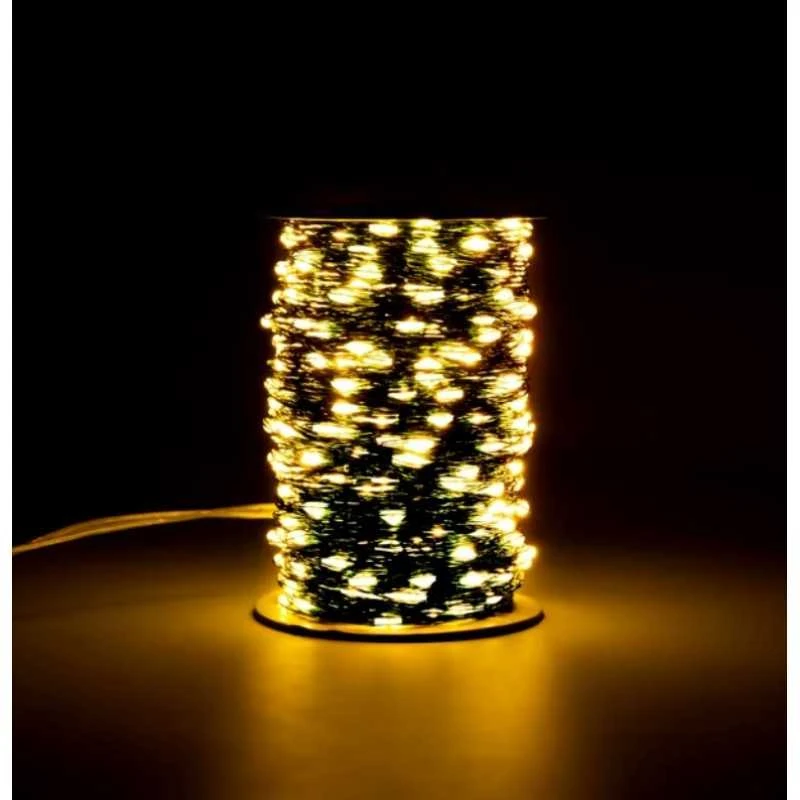 Eu Sandelis Užuolaidų tipo lauko LED lempučių girlianda aplinkos dekoravimui, 1000 LED 100m, šiltai balta LAMP35CB