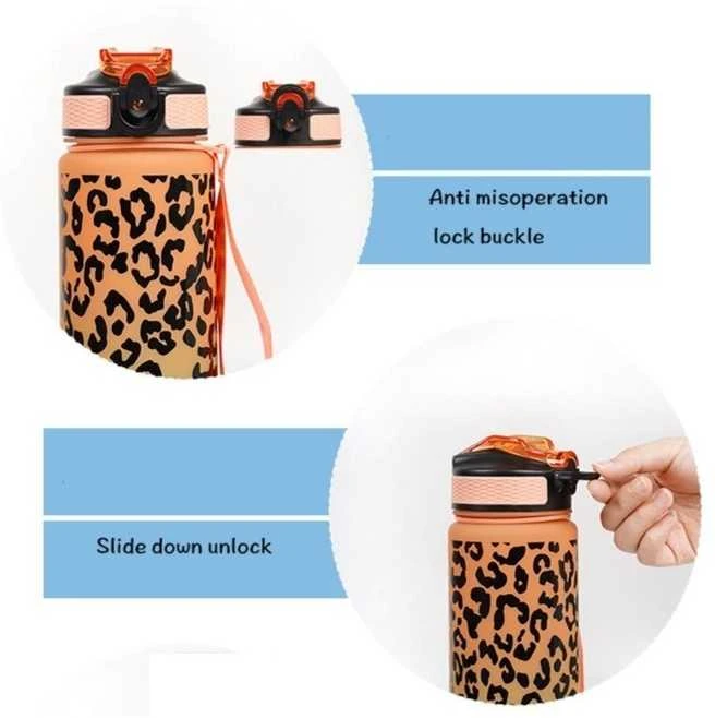 Gertuvė Eu Sandelis Vandens butelis, PANTHER 1L, ombre, baltas su juodais atspalviais BD43WZ1