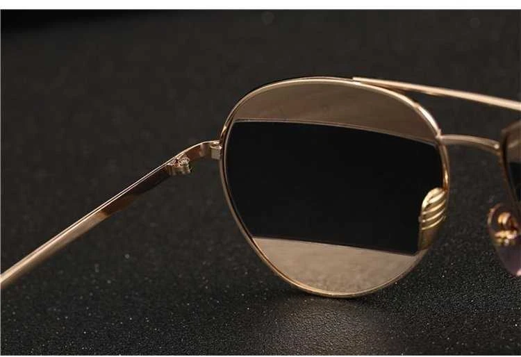 Eu Sandelis Veidrodiniai Aviator akiniai nuo saulės - Sidabriniai OK88WZ3
