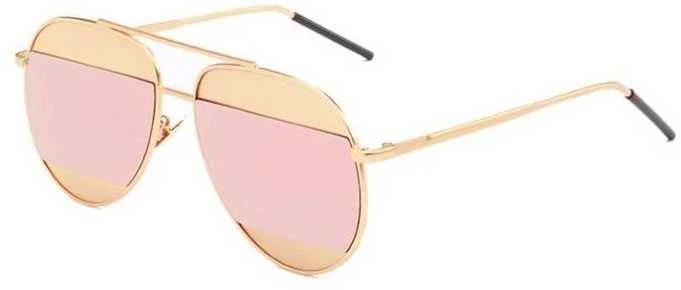 Eu Sandelis Veidrodiniai Aviator akiniai nuo saulės - Rose Gold OK88WZ1