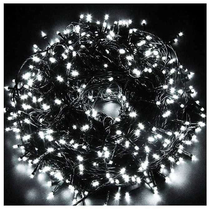 Eu Sandelis Vidaus/išorės girlianda su blyksnių efektu 500 LED, COLD Baltas, FLASH Baltas LAMP31B