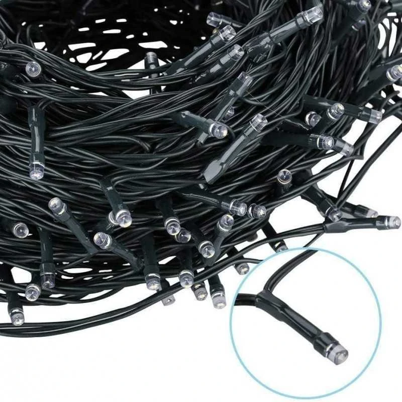 Eu Sandelis Vidaus/išorės girlianda su blyksnių efektu 500 LED, COLD Baltas, FLASH Baltas LAMP31B