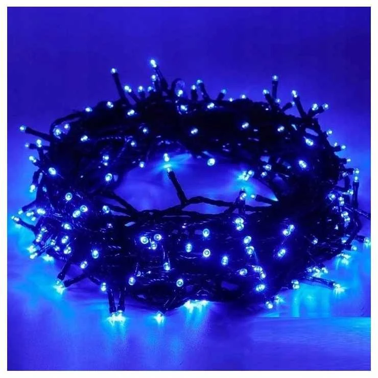 Eu Sandelis Vidaus/išorės mėlyna elektrinė lempučių girlianda 200 LED LAMP02N