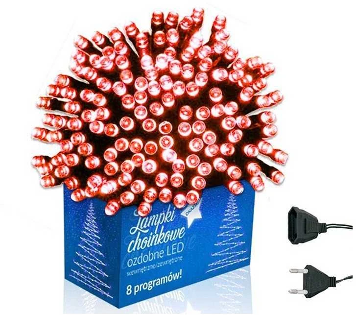 Eu Sandelis Vidaus/išorės raudona elektrinė lempučių girlianda 500 LED Raudonas LAMP04CZE