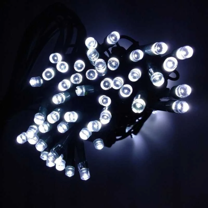 Eu Sandelis Vidaus/išorės šaltai balta elektrinė lempučių girlianda 200 LEDLAMP02B