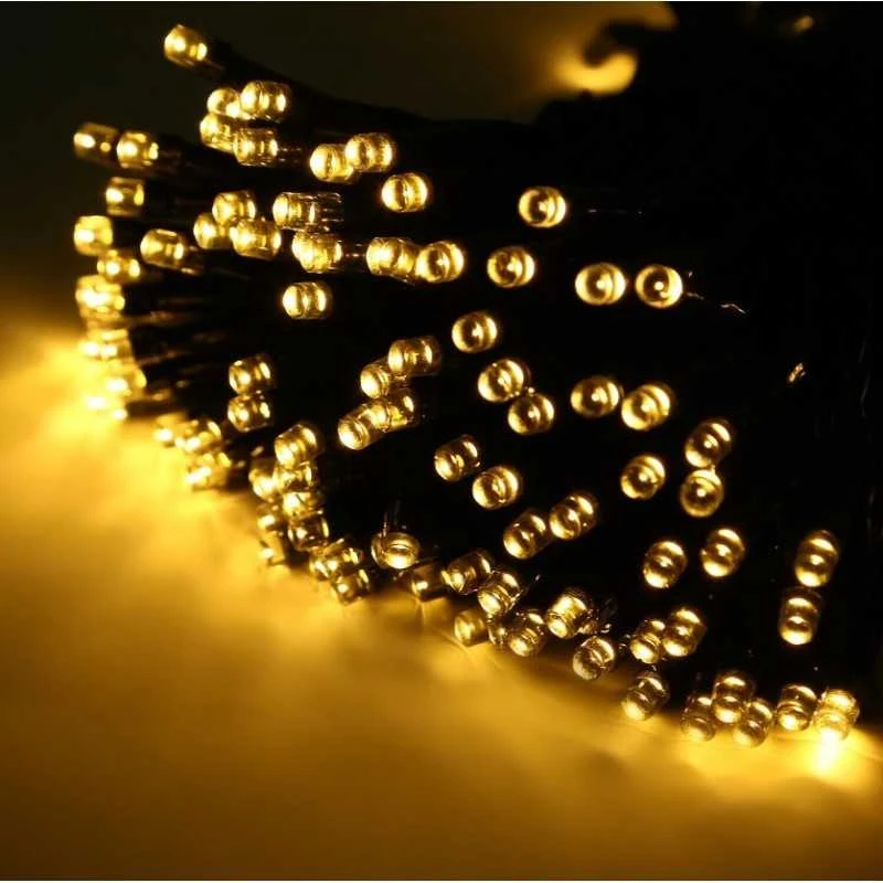 Eu Sandelis Vidaus/išorės šiltai balta elektrinė lempučių girlianda 300 LED LAMP03CB