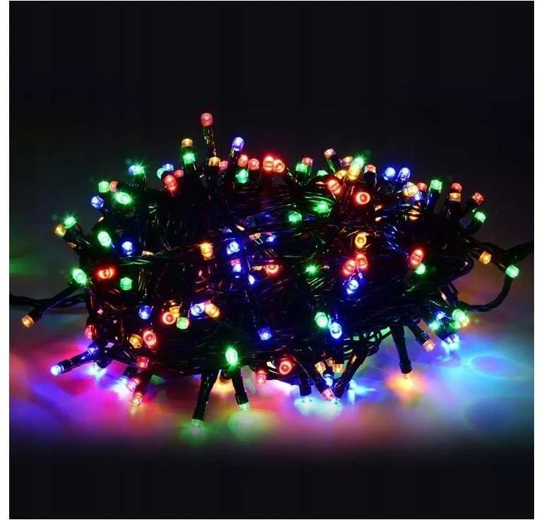 Eu Sandelis Vidaus/išorės spalvota elektrinė lempučių girlianda 300 LED LAMP03MULTI