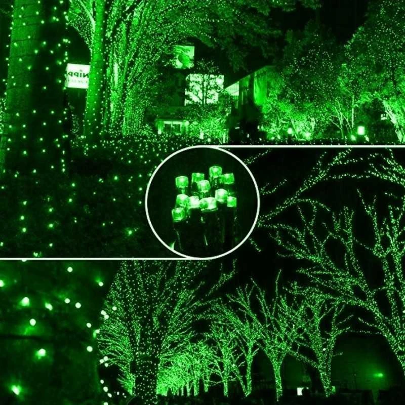 Eu Sandelis Vidaus/išorės žalia elektrinė lempučių girlianda 200 LED LAMP02ZIE