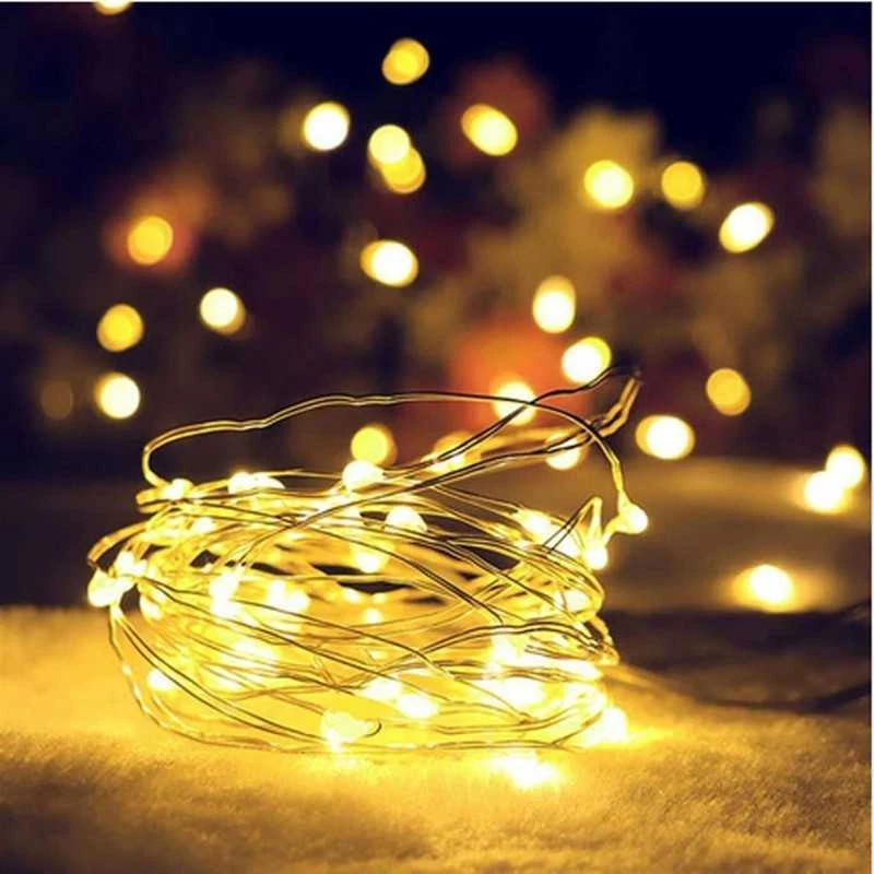 Eu Sandelis Vidaus plona girlianda su baterijomis, šiltai balta 20 LED LAMP25CB