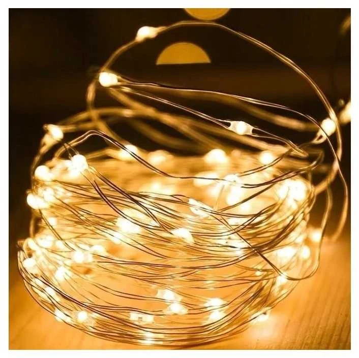 Eu Sandelis Vidaus plona girlianda su baterijomis, šiltai balta 20 LED LAMP25CB