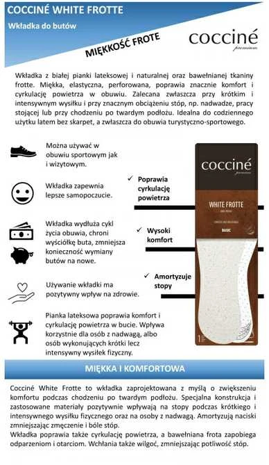 Vidpadžiai Coccine Baltas Frotte 34-41