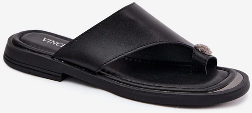 Vinceza Elegantiškos stilingos odinės šlepetės moterims