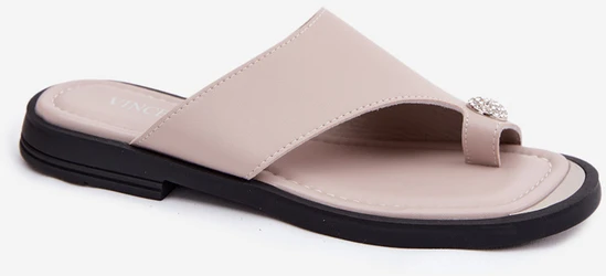 Vinceza Elegantiškos stilingos odinės šlepetės moterims