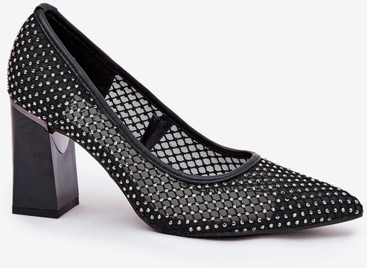 Vinceza Juodi elegantiški aukštakulniai bateliai