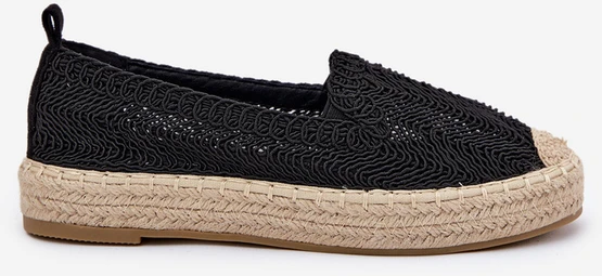 Vinceza Juodos stilingos espadrilės