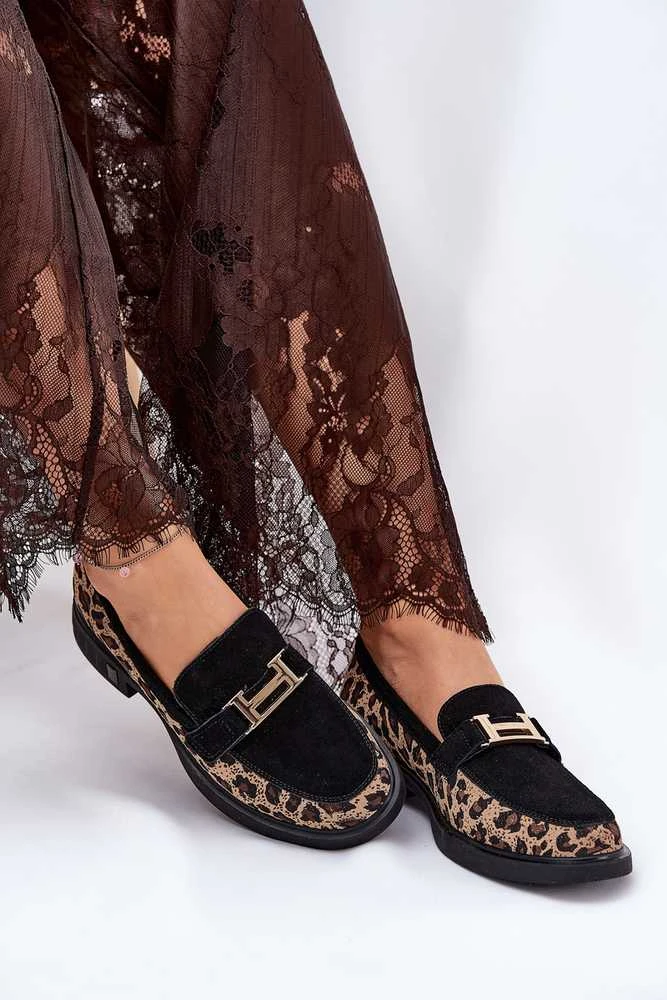 Vinceza Leopardo rašto stilingi bateliai